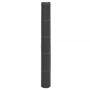 vidaXL Membrane anti-mauvaises herbes noir 1x25 m PP pas cher