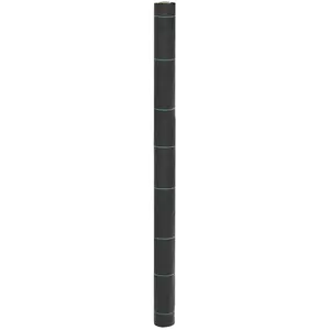vidaXL Membrane anti-mauvaises herbes noir 1,5x25 m PP pas cher