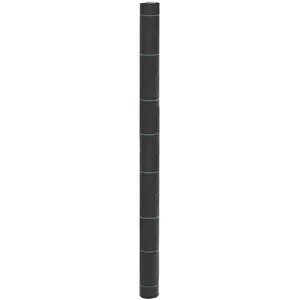 vidaXL Membrane anti-mauvaises herbes noir 1,5x200 m PP pas cher