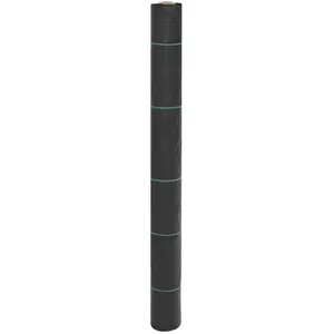 vidaXL Membrane anti-mauvaises herbes noir 1x150 m PP pas cher