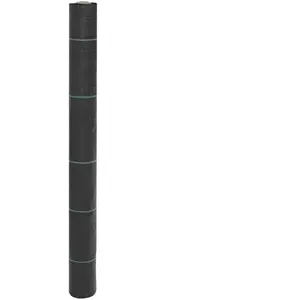 vidaXL Membrane anti-mauvaises herbes noir 1x5 m PP pas cher