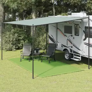 vidaXL Tapis de tente vert clair 250x350 cm PEHD pas cher