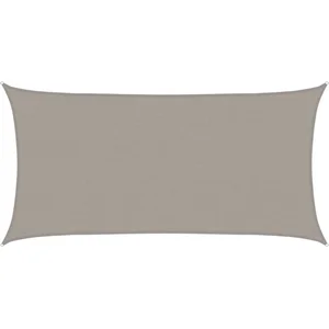 vidaXL Voile d'ombrage 160 g/m² rectangulaire gris clair 2,5x4,5m PEHD