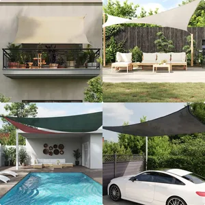 vidaXL Voile d'ombrage 160 g/m² rectangulaire gris clair 2x4 m PEHD pas cher