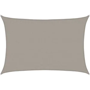 vidaXL Voile d'ombrage 160 g/m² rectangulaire gris clair 3,5x5 m PEHD pas cher