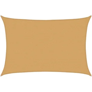 vidaXL Voile d'ombrage 160 g/m² rectangulaire sable 2,5x4 m PEHD pas cher
