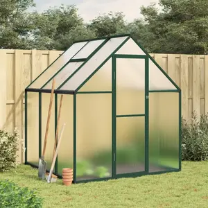 Comparateur de prix : vidaXL Serre avec cadre de base vert 169x169x195 cm aluminium