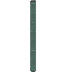 vidaXL Membrane anti-mauvaises herbes vert 1,5x5 m PP pas cher