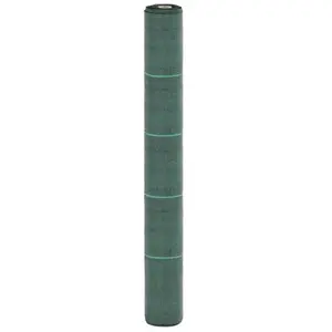 vidaXL Membrane anti-mauvaises herbes vert 1x200 m PP pas cher