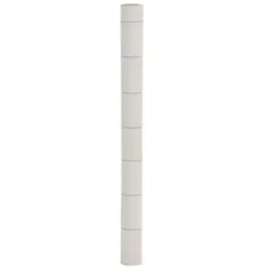 vidaXL Membrane anti-mauvaises herbes blanc 1,5x150 m PP pas cher