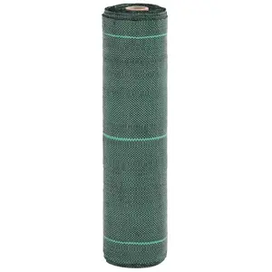 vidaXL Membrane anti-mauvaises herbes vert 0,5x200 m PP pas cher