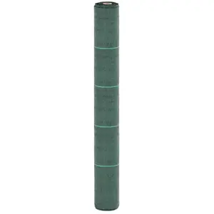 vidaXL Membrane anti-mauvaises herbes vert 1x100 m PP pas cher