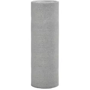 vidaXL Filet brise-vue gris clair 1,5x50 m PEHD 150 g/m² pas cher