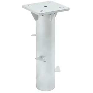 Comparateur de prix : vidaXL Base de parasol enterré argenté 16x16x39,5 cm acier