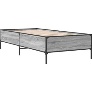 vidaXL Vidaxl Cadre De Lit Sans Matelas Sonoma Gris 100x200 Cm pas cher