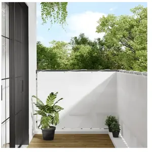 Comparateur de prix : vidaXL Écran de balcon blanc 120x1000 cm 100% polyester oxford