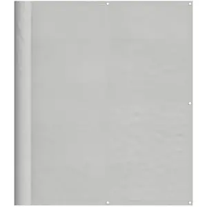 vidaXL Écran de balcon gris clair 120x400 cm 100% polyester oxford