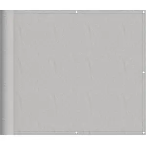 vidaXL Écran de balcon gris clair 90x500 cm 100% polyester oxford