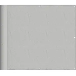 vidaXL Écran de balcon gris clair 90x300 cm 100% polyester oxford