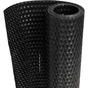 vidaXL Paravent de balcon noir 600x80 cm résine tressée pas cher