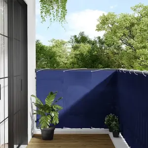 vidaXL Écran de balcon bleu 120x700 cm 100% polyester oxford pas cher