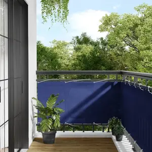 vidaXL Écran de balcon bleu 75x800 cm 100% polyester oxford pas cher