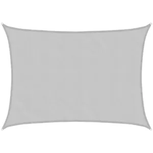 Comparateur de prix : vidaXL Voile d'ombrage gris clair 8x6 m 100% polyester oxford