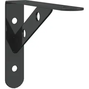 Comparateur de prix : vidaXL Supports d'étagères 4 pcs 15x2,5x11,5 cm noir acier inoxydable