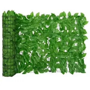 Comparateur de prix : vidaXL Écran de balcon avec feuilles vert 200x75 cm