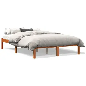 Comparateur de prix : vidaXL Cadre de lit cire marron 120x200 cm bois de pin massif