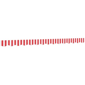 Comparateur de prix : vidaXL Tissu de remplacement de cantonnière d’auvent rouge blanc 3,5 m