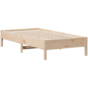 vidaXL Cadre de lit 75x190 cm Bois de pin massif pas cher