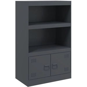 vidaXL Buffet anthracite 67x39x107 cm acier