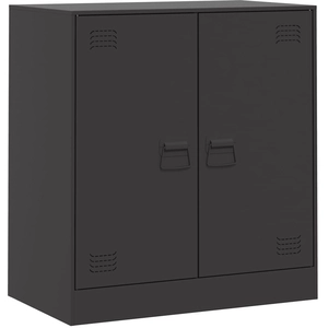 vidaXL Buffet noir 67x39x73 cm acier pas cher