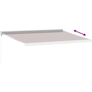vidaXL Auvent manuel rétractable marron 400x300 cm pas cher
