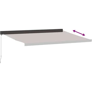 vidaXL Auvent manuel rétractable marron 400x300 cm pas cher
