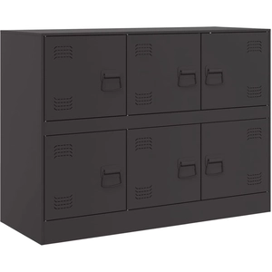 vidaXL Buffet noir 99x39x73 cm acier