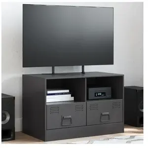 Comparateur de prix : vidaXL Meuble TV noir 67x39x44 cm acier