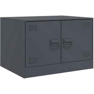 vidaXL Table basse anthracite 67x50x44 cm acier pas cher
