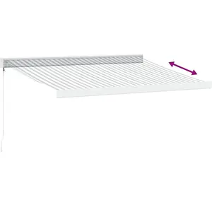 Comparateur de prix : vidaXL Auvent rétractable anthracite/blanc 3x2,5 m tissu et aluminium