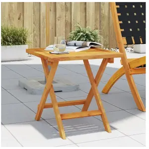 vidaXL Table d’appoint de jardin 40x40x40 cm bois d'acacia massif pas cher