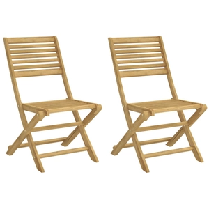 Comparateur de prix : vidaXL Chaises pliables de jardin 2 pcs bois massif d'acacia
