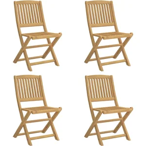 vidaXL Chaises pliables de jardin 4 pcs bois massif d'acacia pas cher