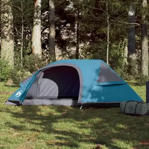 Comparateur de prix : vidaXL Tente de camping à dôme 1 personne bleu imperméable