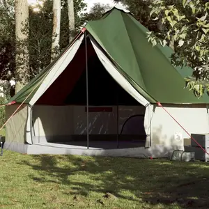 Comparateur de prix : vidaXL Tente familiale tipi 10 personnes vert imperméable
