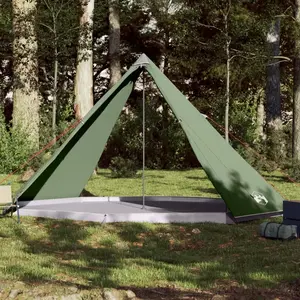 vidaXL Tente familiale tipi 8 personnes vert imperméable pas cher