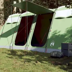 Comparateur de prix : vidaXL Tente de camping tunnel 10 personnes vert imperméable