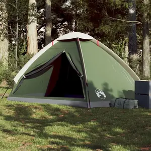 Comparateur de prix : vidaXL Tente de camping à dôme 4 personne vert imperméable