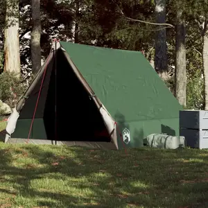 Comparateur de prix : vidaXL Tente de camping en forme de A 2 personne vert imperméable