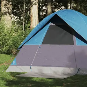 vidaXL Vidaxl Tente De Camping À Dôme 2 Personnes Bleu Imperméable pas cher